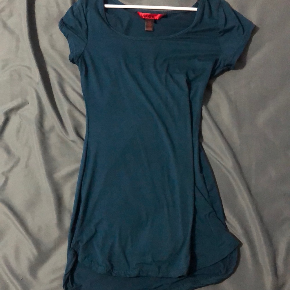 blue mini dress